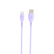 Кабель SkyDolphin S22T Soft Silicone USB - USB Type-C 2.4A 1 м Violet (USB-000603)