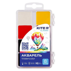 Акварель Kite Classic 8 кольорів (K-065)