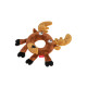 Іграшка для собак Лось з пискавкою GiGwi Plush, текстиль, гума, 19 см