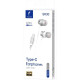 Навушники дротові SkyDolphin SR30 Type-C DAC White (HF-000486)