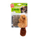 Игрушка для котов Бобренок с кошачьей мятой GiGwi Catnip, искусственный мех, кошачья мята, 16 см