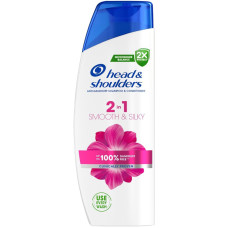 Шампунь против перхоти Head & Shoulders 2 в 1 Гладкие и шелковистые 330 мл