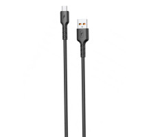 Кабель SkyDolphin S07V TPE High Elastic Line USB - micro USB 2.4A 1 м Black (USB-000598)