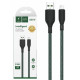 Кабель SkyDolphin S35V Neylon Braided USB - micro USB 2.4A 1 м Dark green (USB-000633)