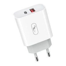 Мережевий зарядний пристрій SkyDolphin SC01 USB+PD 2.4A/12W White (MZP-000190)