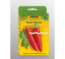 Насіння Морква Каротина на стрічці 5 м Sedos