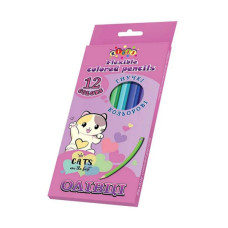 Кольорові олівці WB KIDIS Cats are the bes 12 кольорів (9166)