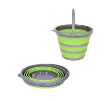 Складне силіконове відро зелене 10 л BUCKETG