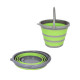 Складне силіконове відро зелене 10 л BUCKETG