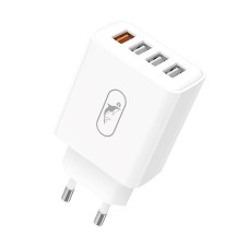 Мережевий зарядний пристрій SkyDolphin SC40 4 USB 3A/3*2.4A 32W White (MZP-000186)