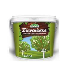 Побілка садова Білосніжка з залізним купоросом 1,5 кг