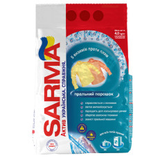 Пральний порошок Sarma Актив для всіх типів прання Гірська свіжість 4 кг