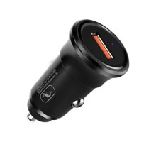 Автомобільний зарядний пристрій Sky Dolphin SZ10 QC3.0 1 USB 3.1A 18W Black (AZP-000086)