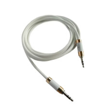 Аудіо-кабель SkyDolphin SR15 Aluminium Alloy vs TPE Wire 3.5 мм - 3.5 мм 2 м White (AUX-000072)