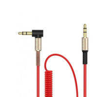 Аудіо-кабель SkyDolphin SR08 Spring Wire 3.5 мм - 3.5 мм 1 м Red (AUX-000071)