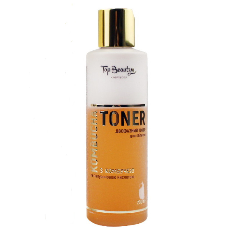 Зволожувальний двофазний тонер для обличчя Top Beauty Kombucha Toner з комбучею 200 мл